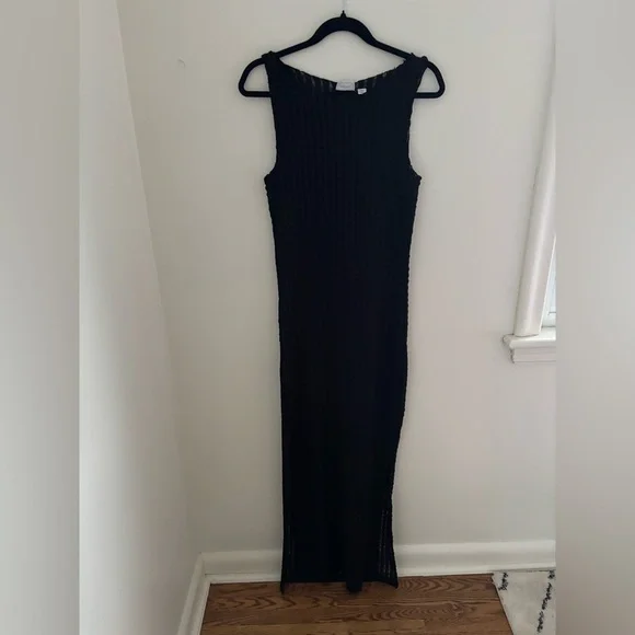 Noisy May Dinah Sleeveless Lace-Stripe Maxi Dress NWT - Picture 3 of 11